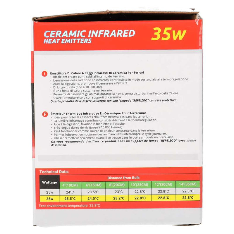 Reptizoo Ceramic Heat Emitter, Black - Reptiles By Post