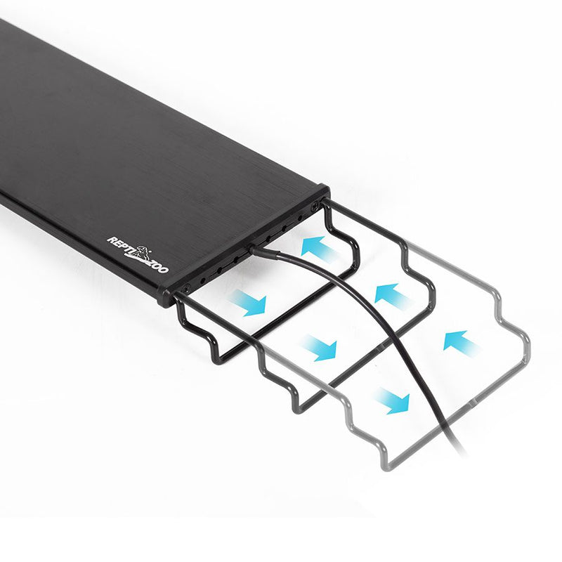 Reptizoo LED Light Hood with Brackets - Reptiles By Post