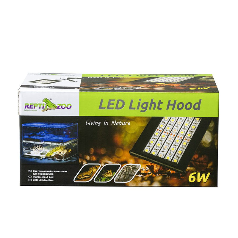 ReptiZoo LED Light Hood with Brackets - 6w - 13.2x9cm - Reptiles By Post