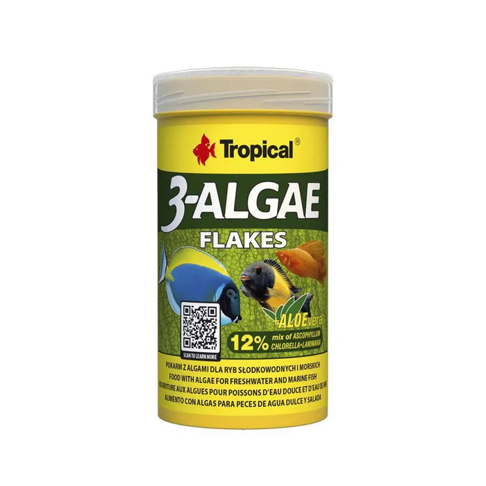 Tropical 3 - Algae Flakes 100ml/20g - Reptiles By Post
