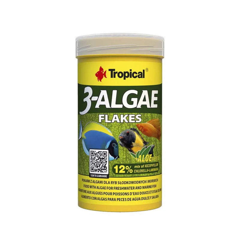 Tropical 3 - Algae Flakes 250ml/50g - Reptiles By Post