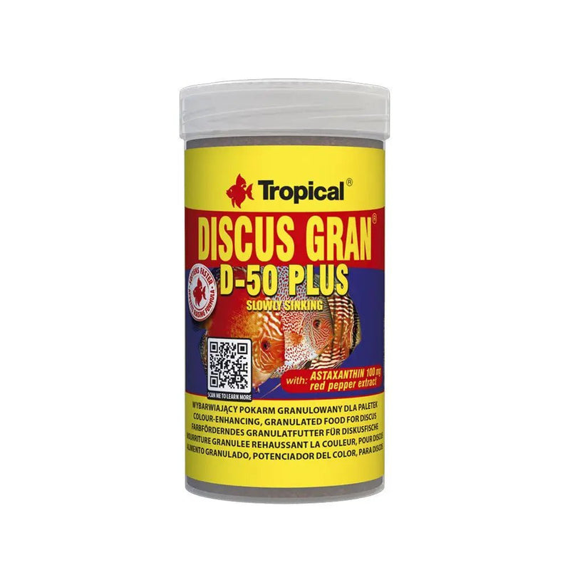 Tropical Discus Gran D - 50 Plus 100ml /44g - Reptiles By Post