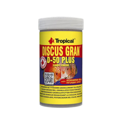 Tropical Discus Gran D - 50 Plus 100ml /44g - Reptiles By Post