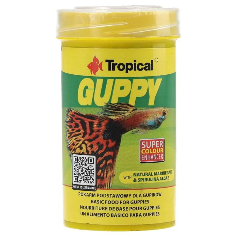 Tropical Guppy 100ml/20g - Reptiles By Post