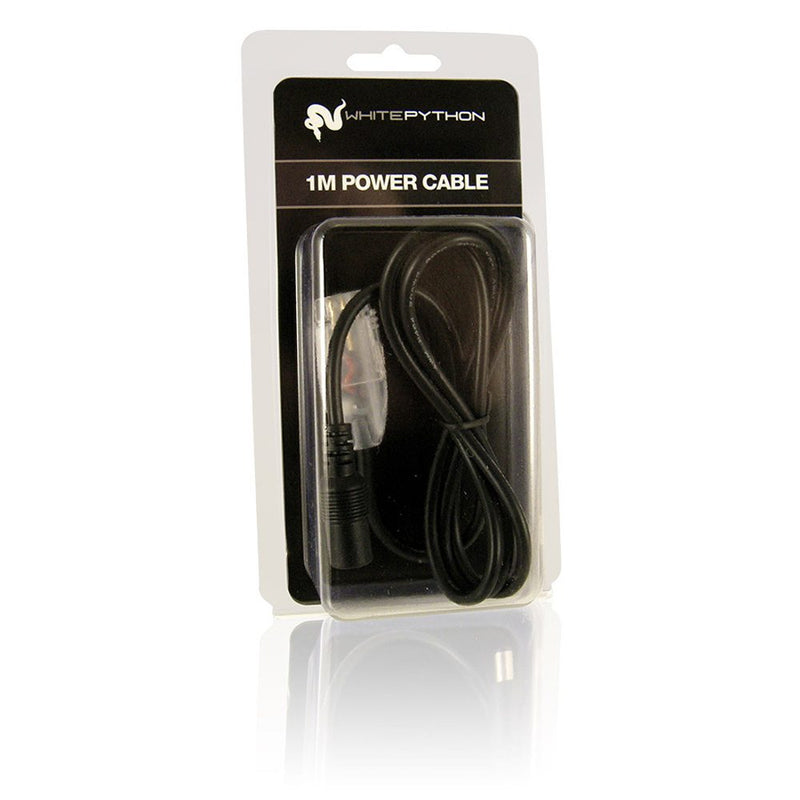 White Python LED Power Cable 100cm - Reptiles By Post