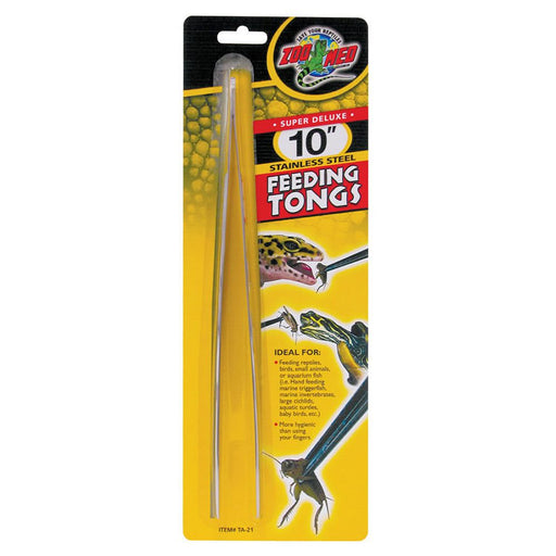 Zoo Med 10in Stainless Steel Feeding Tongs - Reptiles By Post