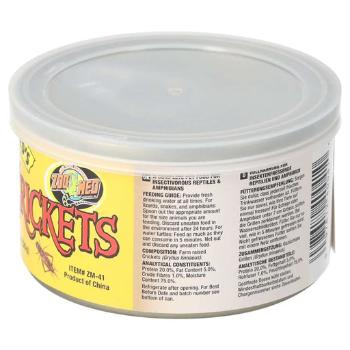 Zoo Med Can O' Crickets 34g - Reptiles By Post