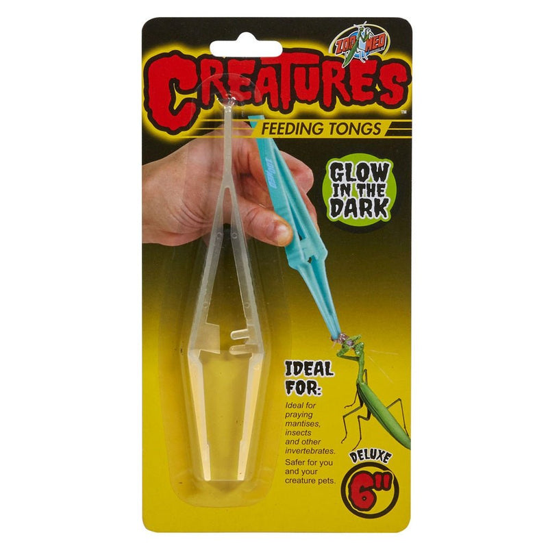 Zoo Med Creatures Feeding Tongs, Glow in the Dark - Reptiles By Post