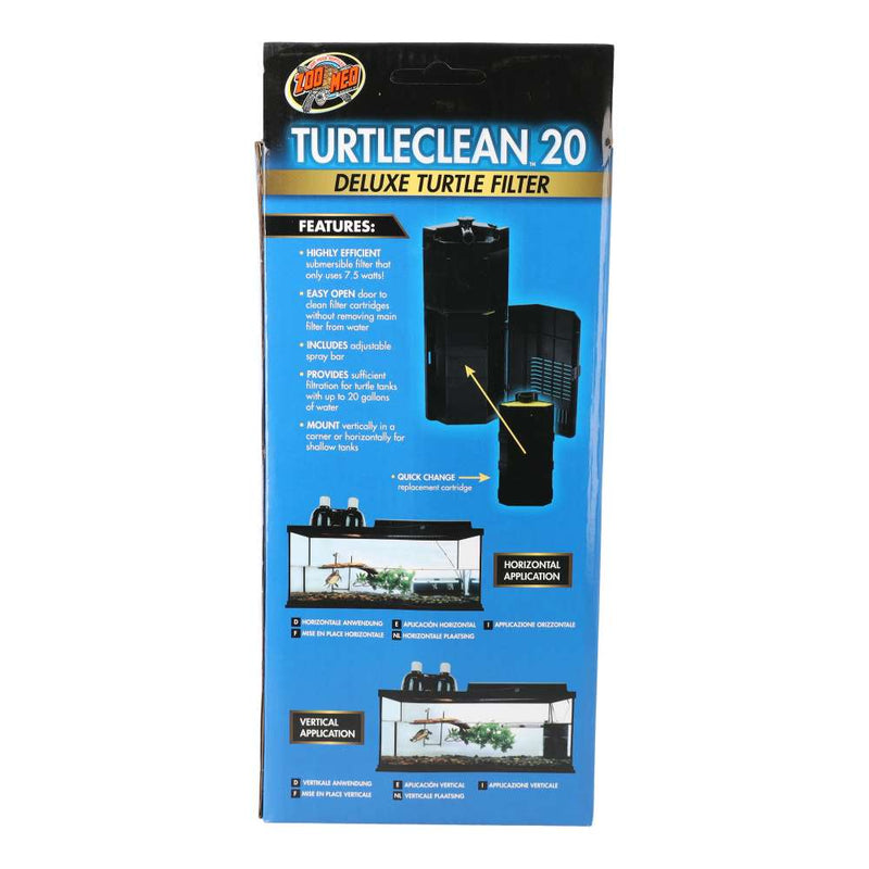 Zoo Med Turtleclean 20 Dlux Turtle Filter (60GPH) - Reptiles By Post