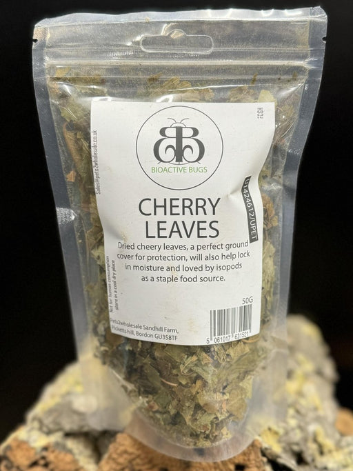 Bioactive Bugs - Cherry Leaves 50g - Reptiles By Post