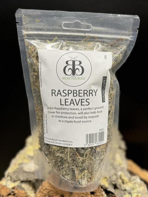 Bioactive Bugs - Raspberry Leaves 50g - Reptiles By Post
