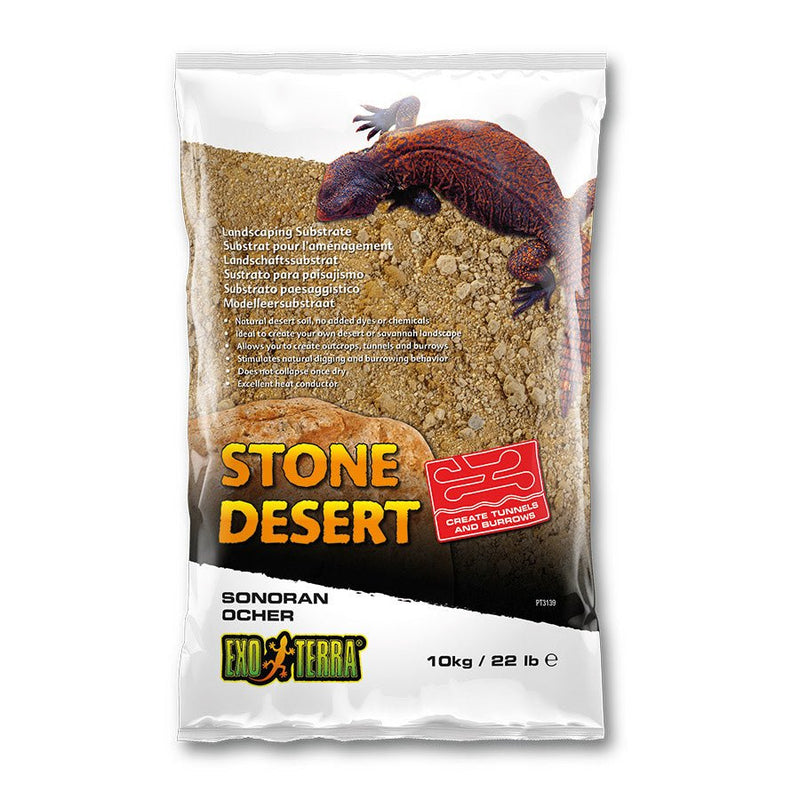 Exo-Terra Stone Desert Substrate Ocher 10kg - Reptiles By Post