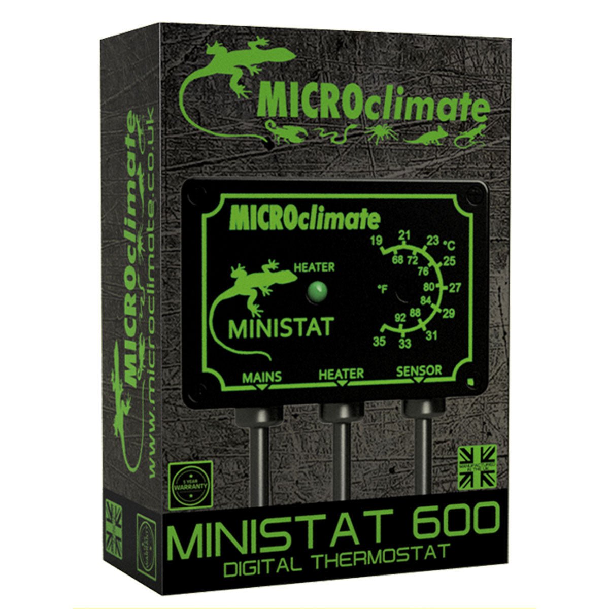 Vivarium Thermostat - Microclimate Ministat 600 Thermostat — Reptiles ...