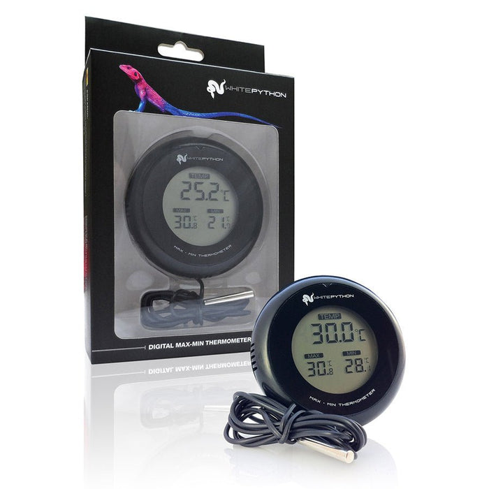 White Python Digital Max / Min Thermometer - Reptiles By Post